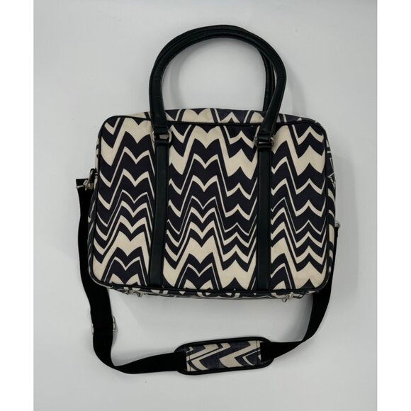 Missoni for Target Zigzag Pattern Bag With Handles & Adjustable Strap Black & Wh - Picture 1 of 15